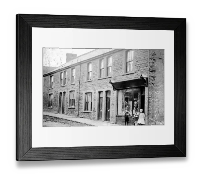 Framed Print : Street & Shop-front, Thought to be West End, London Framed Print : Street & Shop-front, Thought to be West End, London
