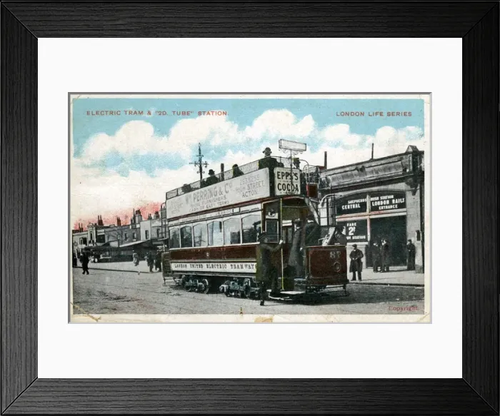 Framed Print : Tube Station, Shepherds Bush, London