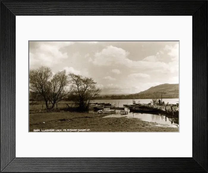 Framed Print : Boats by Llangorse Lake, Llangors, Powys Framed Print : Boats by Llangorse Lake, Llangors, Powys