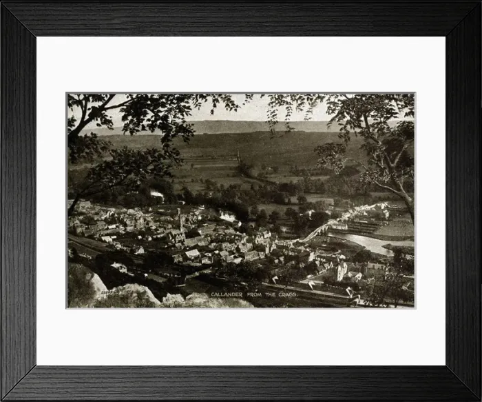 Framed Print : The Town from The Crags, Callander, Perthshire Framed Print : The Town from The Crags, Callander, Perthshire