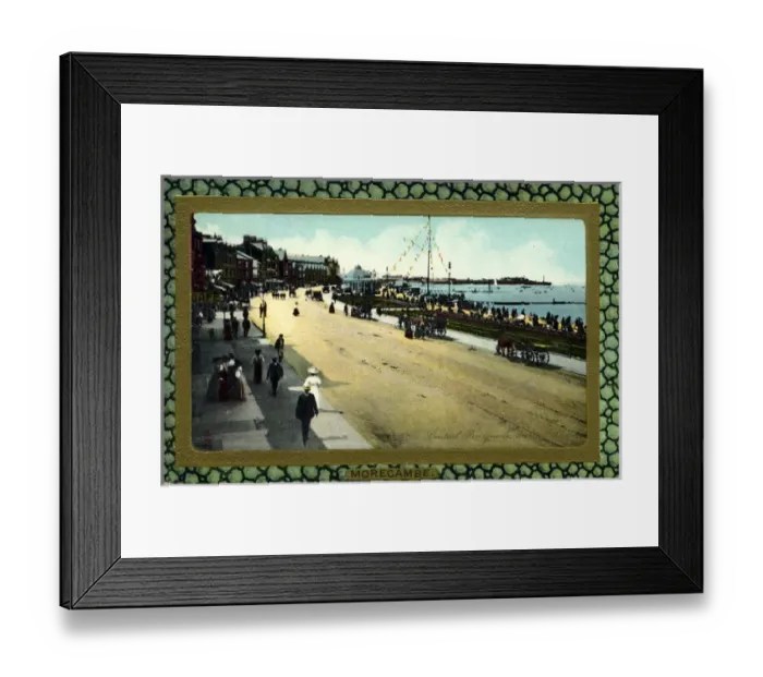 Framed Print : Central Promenade, Morecambe, Lancashire Framed Print : Central Promenade, Morecambe, Lancashire
