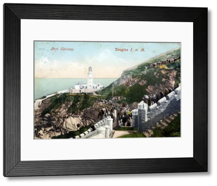 Framed Print : Lighthouse, Port Skillion, Isle of Man Framed Print : Lighthouse, Port Skillion, Isle of Man