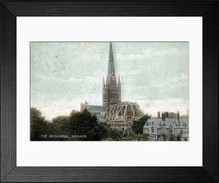 Framed Print : The Cathedral, Norwich, Norfolk Framed Print : The Cathedral, Norwich, Norfolk