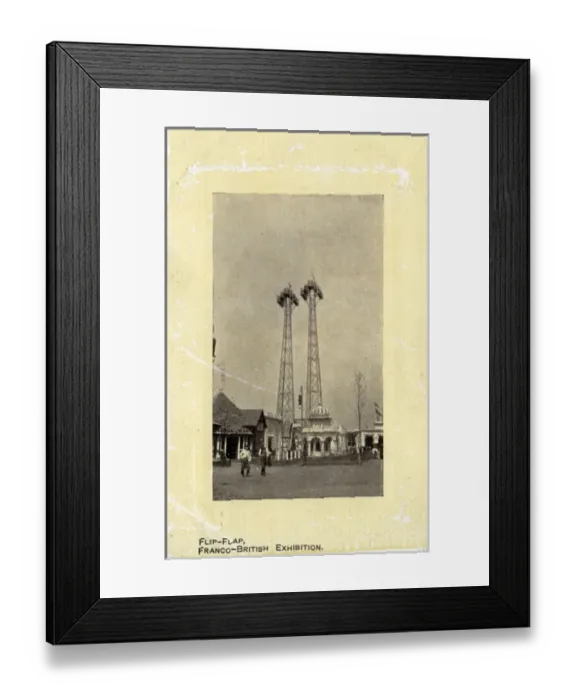 Framed Print : Fairground - Flip-Flap, White City, London Framed Print : Fairground - Flip-Flap, White City, London