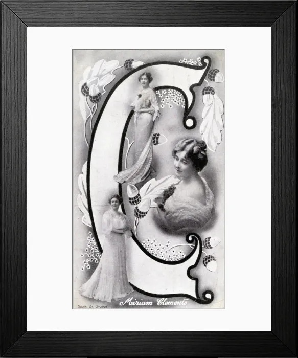 Framed Print : Actress Miriam Clements Framed Print : Actress Miriam Clements