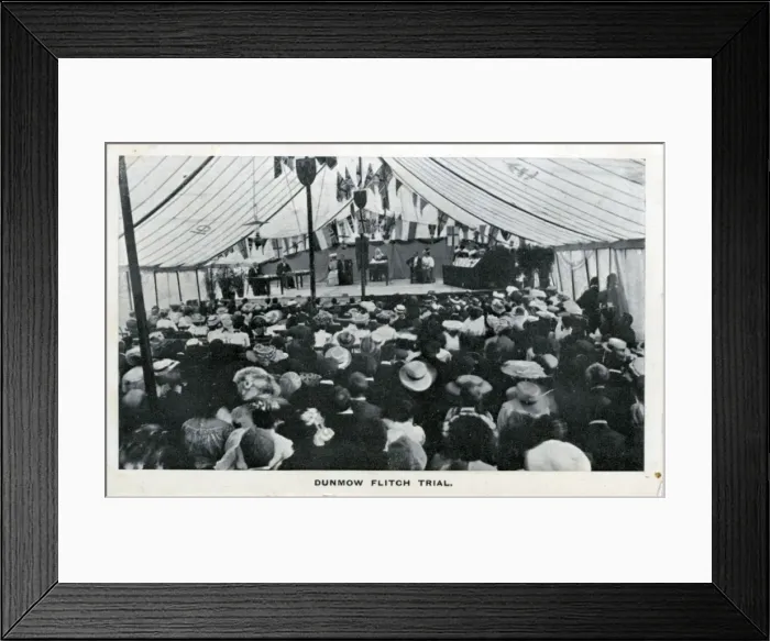 Framed Print : Flitch Trial, Dunmow, Essex Framed Print : Flitch Trial, Dunmow, Essex