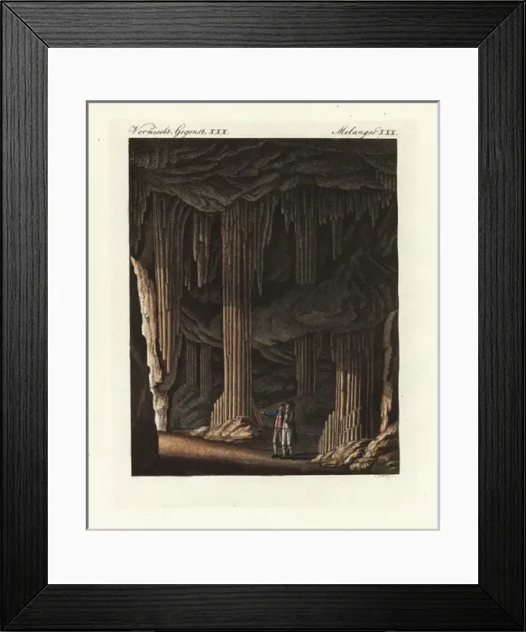 Framed Print : Cavern of stalactites near Slains in Scotland Framed Print : Cavern of stalactites near Slains in Scotland