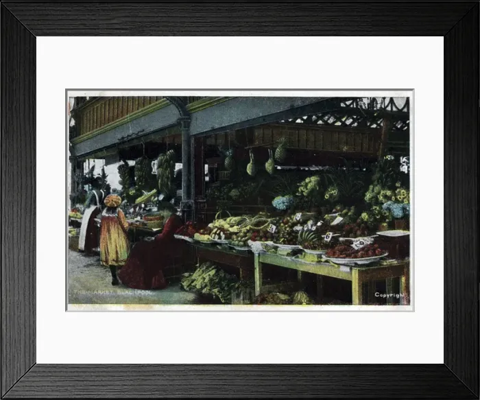 Framed Print : The Market, Blackpool, Lancashire Framed Print : The Market, Blackpool, Lancashire