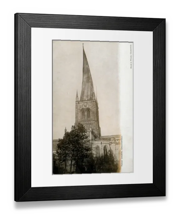Framed Print : Church of St Mary and All Saints, Chesterfield, Derbyshire Framed Print : Church of St Mary and All Saints, Chesterfield, Derbyshire