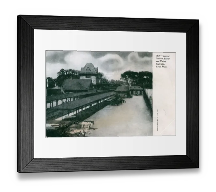 Framed Print : The Railway Station, Lynn, Massachusetts Framed Print : The Railway Station, Lynn, Massachusetts