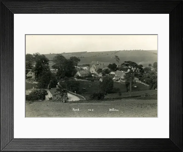 Framed Print : The Village, Ford, Gloucestershire Framed Print : The Village, Ford, Gloucestershire