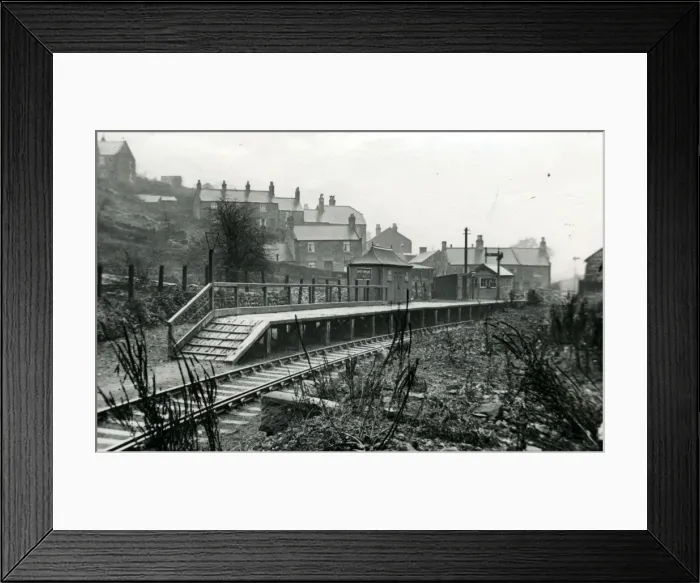 Framed Print : Moss Crossing Halt, Moss, Denbighshire Framed Print : Moss Crossing Halt, Moss, Denbighshire