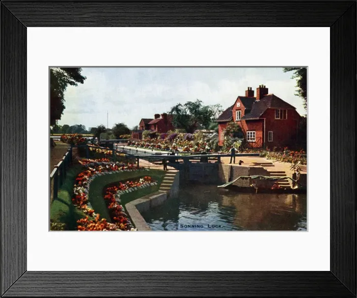 Framed Print : Lockhouse, Sonning, Berkshire Framed Print : Lockhouse, Sonning, Berkshire