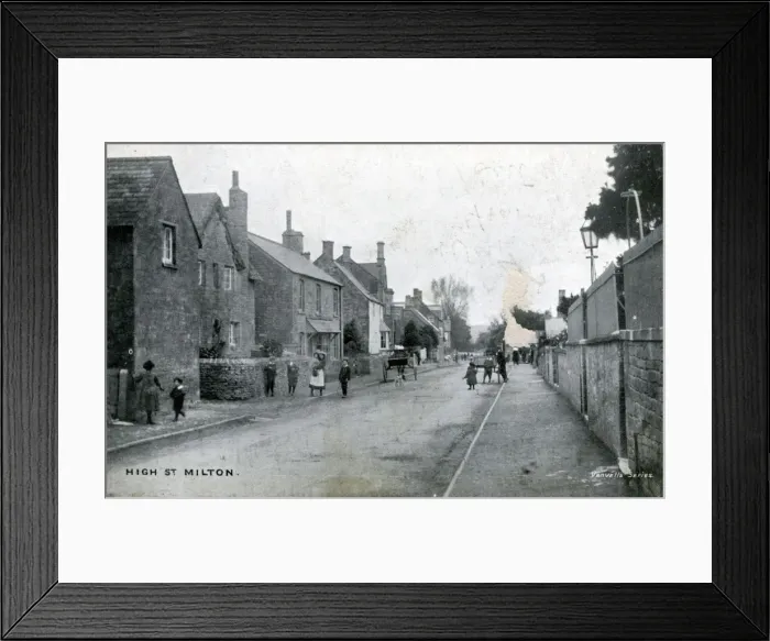 Framed Print : High Street, Milton, Derbyshire Framed Print : High Street, Milton, Derbyshire