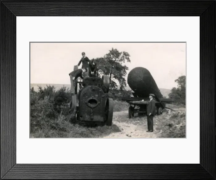 Framed Print : Derelict Traction Engine & Boiler, Unknown Framed Print : Derelict Traction Engine & Boiler, Unknown