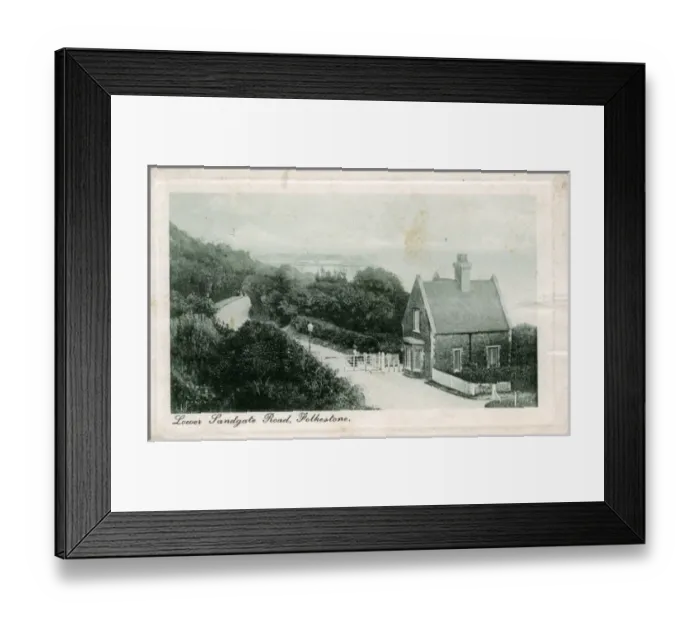 Framed Print : Lower Sandgate Road, Folkestone, Kent Framed Print : Lower Sandgate Road, Folkestone, Kent
