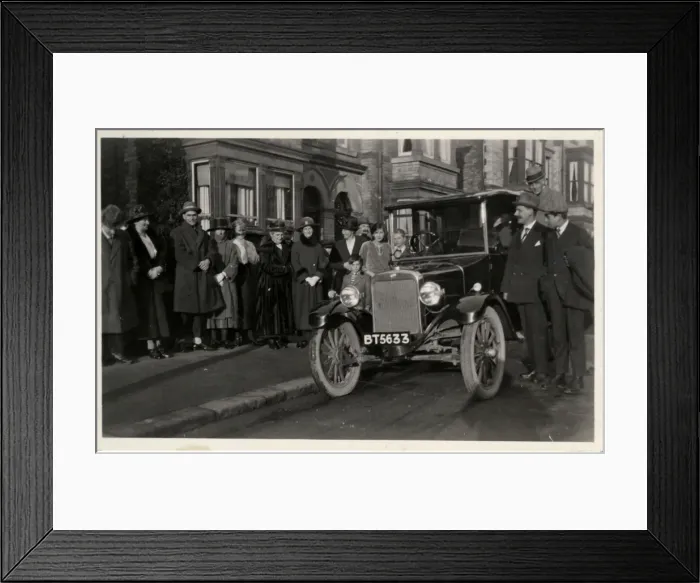 Framed Print : Overland Vintage Car, Thought to be at Heslington, Yorkshire Framed Print : Overland Vintage Car, Thought to be at Heslington, Yorkshire