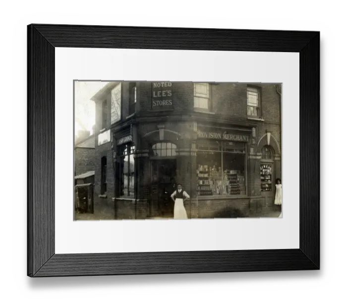 Framed Print : Shop-front - Premises of Lees Stores, Southsea, Hampshire Framed Print : Shop-front - Premises of Lees Stores, Southsea, Hampshire