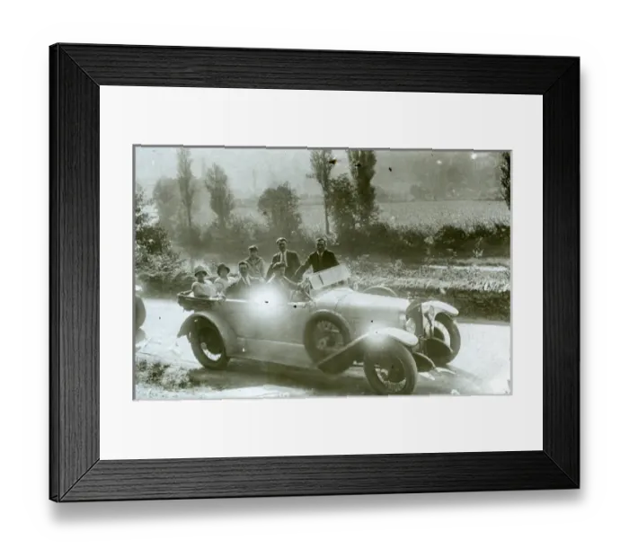 Framed Print : 1921 Delage DE Torpedo Vintage Car