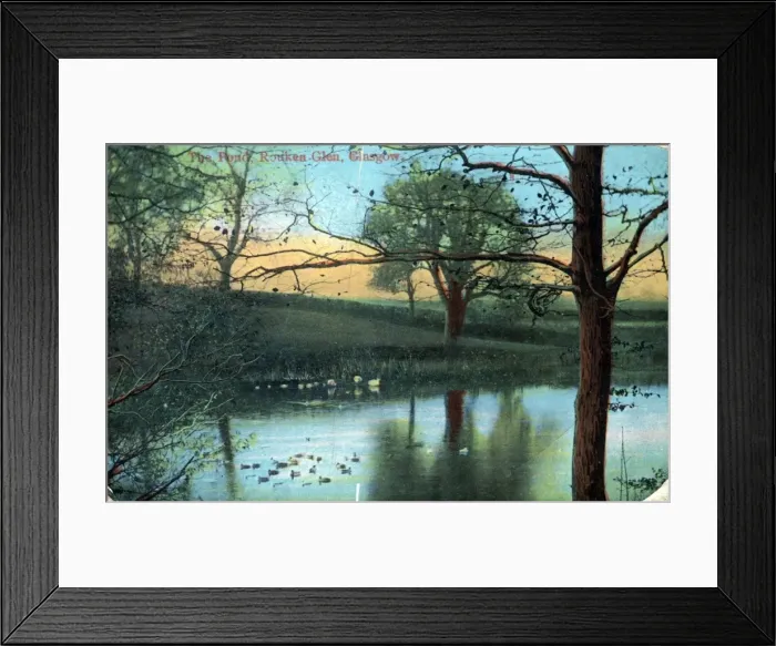 Framed Print : The Pond, Rouken Glen, Lanarkshire Framed Print : The Pond, Rouken Glen, Lanarkshire
