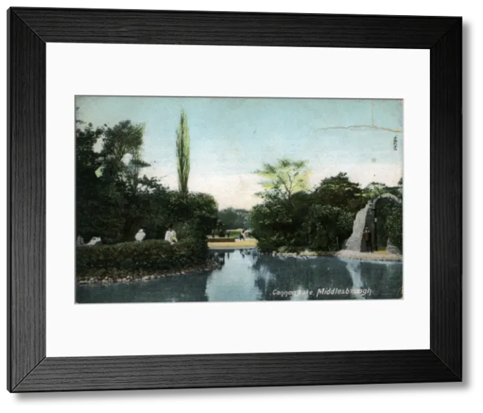 Framed Print : Cannon Lake, Albert Park, County Durham Framed Print : Cannon Lake, Albert Park, County Durham