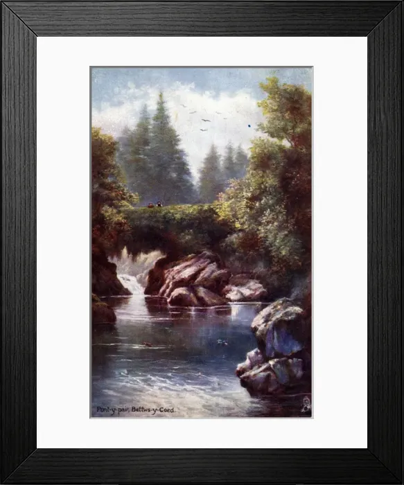 Framed Print : Pont-y-pair, Bettws-y-Coed, Glamorgan Framed Print : Pont-y-pair, Bettws-y-Coed, Glamorgan
