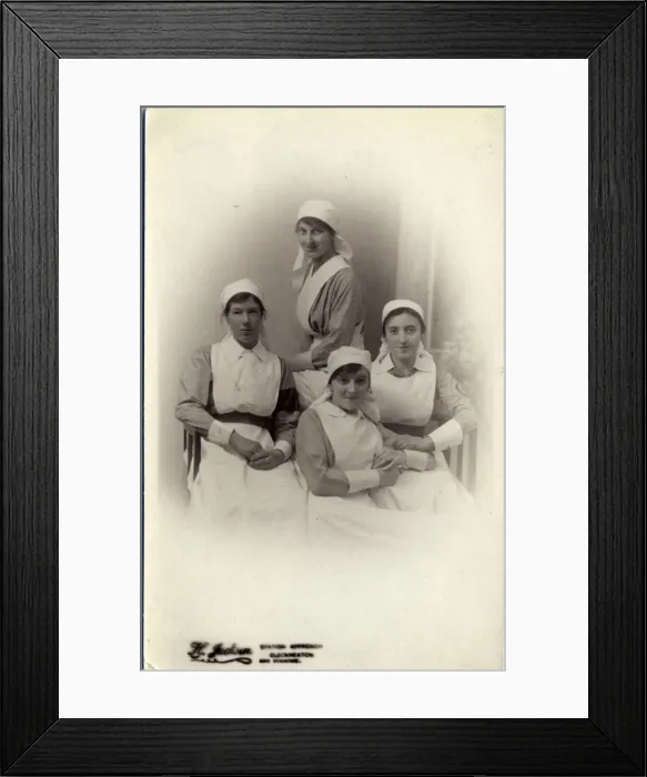 Framed Print : Nurses, Cleckheaton, Yorkshire Framed Print : Nurses, Cleckheaton, Yorkshire