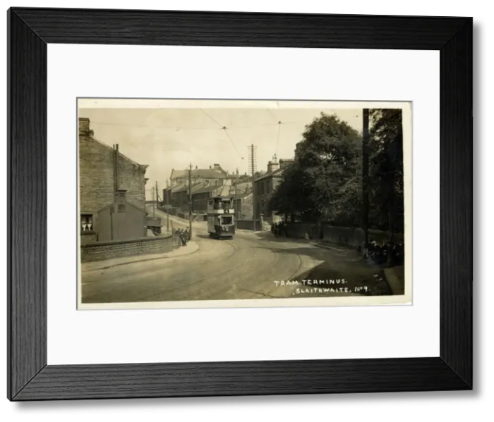 Framed Print : Tram Terminus, Slaithwaite, Yorkshire Framed Print : Tram Terminus, Slaithwaite, Yorkshire