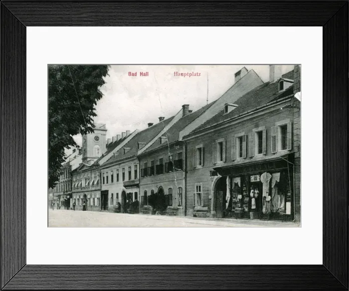 Framed Print : Street Scene, Bad Hall Framed Print : Street Scene, Bad Hall