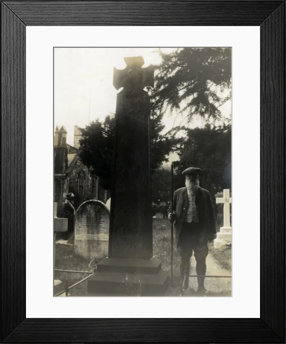 Framed Print : Grave Digger at St Andrews Church by Grave of John Ruskin Framed Print : Grave Digger at St Andrews Church by Grave of John Ruskin