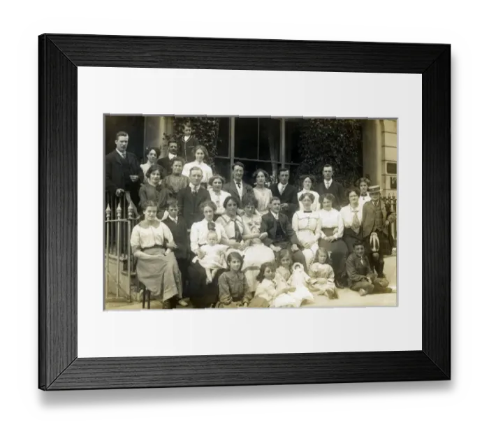 Framed Print : Edwardian Group, Thought to be Esher, Surrey Framed Print : Edwardian Group, Thought to be Esher, Surrey