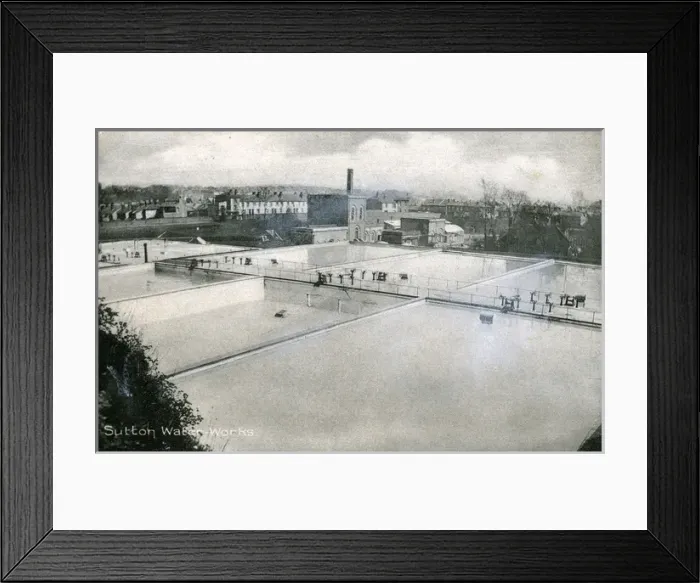 Framed Print : Water Works, Sutton, Surrey Framed Print : Water Works, Sutton, Surrey