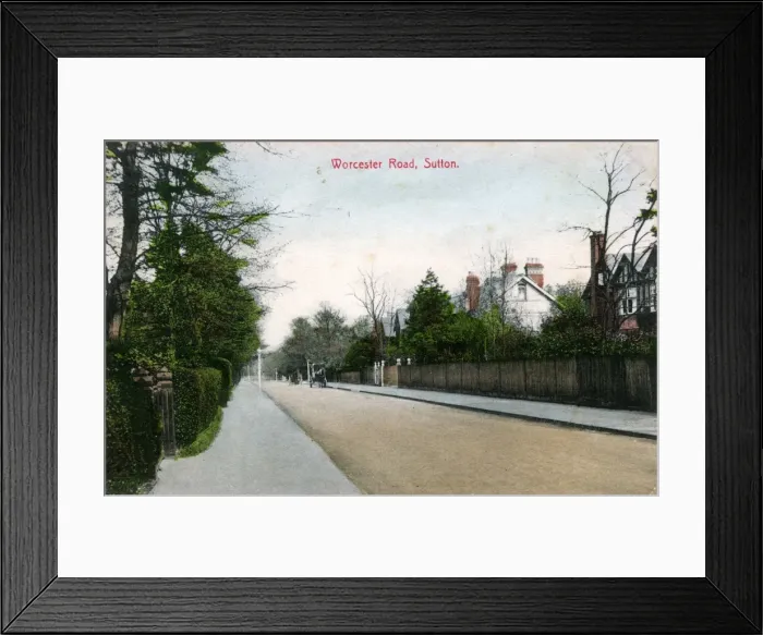 Framed Print : Worcester Road, Sutton, Surrey Framed Print : Worcester Road, Sutton, Surrey