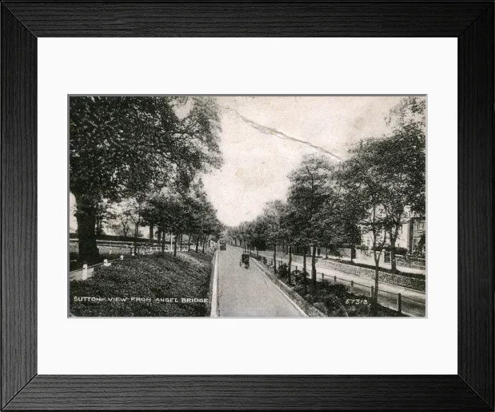Framed Print : View from Angel Bridge, Sutton, Surrey Framed Print : View from Angel Bridge, Sutton, Surrey