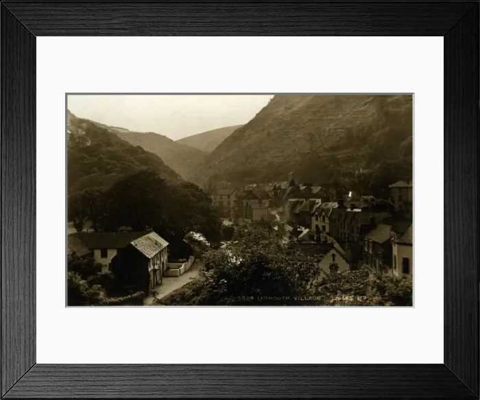 Framed Print : The Village, Lynmouth, Devon Framed Print : The Village, Lynmouth, Devon