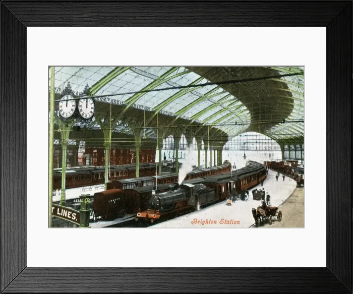Framed Print : The Railway Station, Brighton, Sussex Framed Print : The Railway Station, Brighton, Sussex