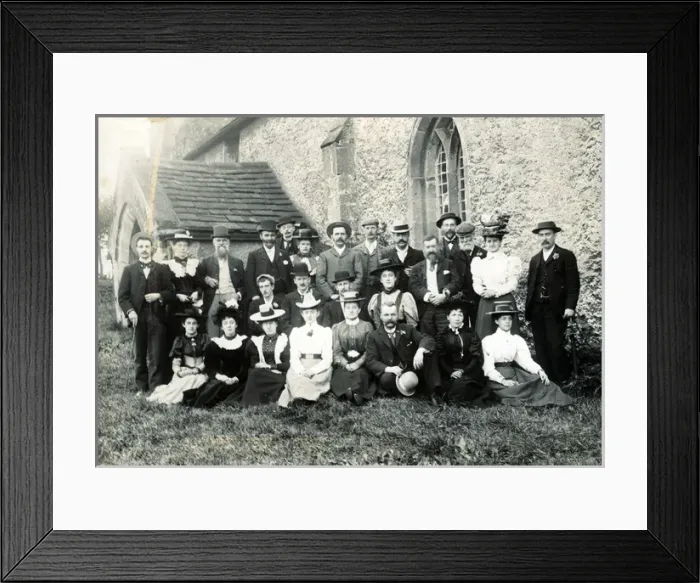 Framed Print : Church Choir Picnic Party, Great Mitton, Lancashire Framed Print : Church Choir Picnic Party, Great Mitton, Lancashire