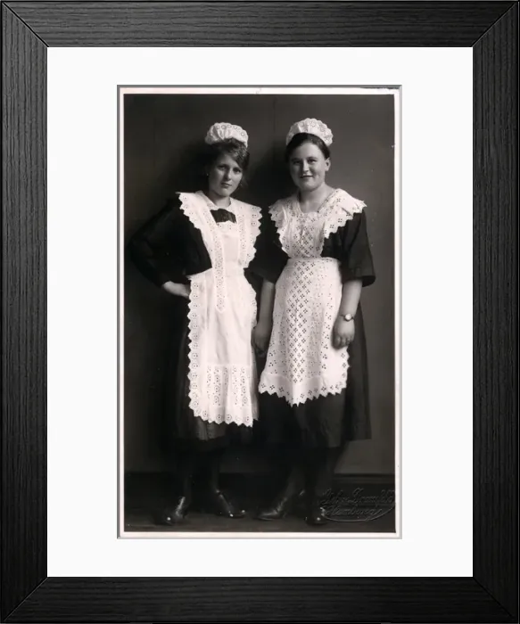 Framed Print : A Pair of Young Maids, Hamburg Framed Print : A Pair of Young Maids, Hamburg
