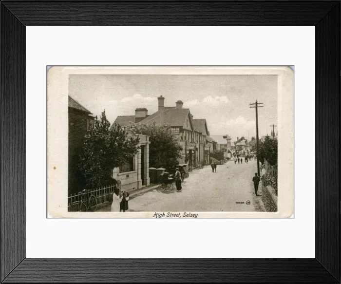 Framed Print : High Street, Selsey, Sussex Framed Print : High Street, Selsey, Sussex