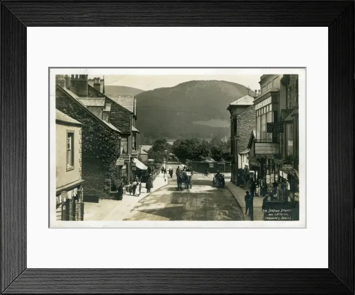 Framed Print : Station Street, Keswick, Cumbria Framed Print : Station Street, Keswick, Cumbria