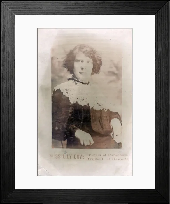 Framed Print : Miss Lily Cove, Howarth, Yorkshire Framed Print : Miss Lily Cove, Howarth, Yorkshire