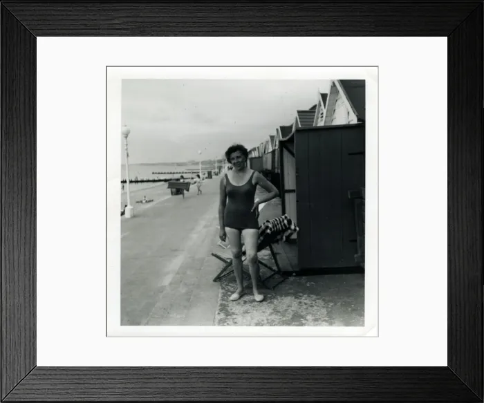 Framed Print : Holidaymaker, Boscombe, Dorset Framed Print : Holidaymaker, Boscombe, Dorset