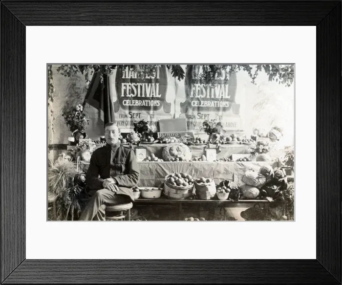 Framed Print : Harvest Festival Display Framed Print : Harvest Festival Display