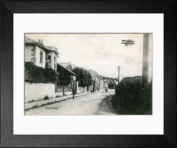 Framed Print : World War One Biplane, Codford St Mary, Wiltshire Framed Print : World War One Biplane, Codford St Mary, Wiltshire