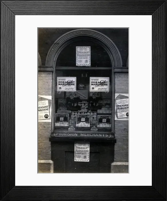 Framed Print : Pheasant Margarine Shop Framed Print : Pheasant Margarine Shop
