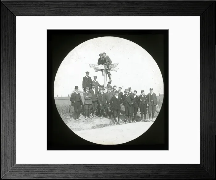 Framed Print : Edwardian Walking Club - The Rosebuds, Hatfield, Hertfordshi Framed Print : Edwardian Walking Club - The Rosebuds, Hatfield, Hertfordshi