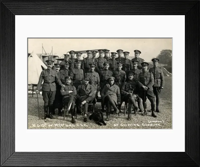 Framed Print : World War One NCOs, Chipping Sodbury, Gloucestershire Framed Print : World War One NCOs, Chipping Sodbury, Gloucestershire