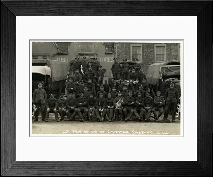 Framed Print : World War One Soldiers, Chipping Sodbury, Gloucestershire Framed Print : World War One Soldiers, Chipping Sodbury, Gloucestershire