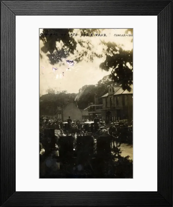 Framed Print : Funeral Procession, Barton, Yorkshire Framed Print : Funeral Procession, Barton, Yorkshire