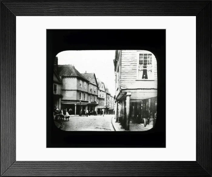 Framed Print : Butterwalk - High Street, Totnes, Devon Framed Print : Butterwalk - High Street, Totnes, Devon
